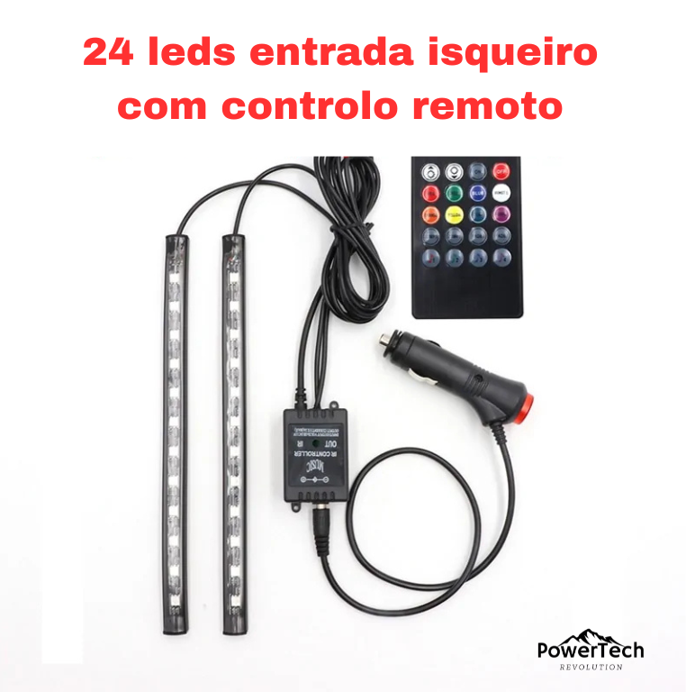 Luzes LED Decorativas para o Interior do Carro