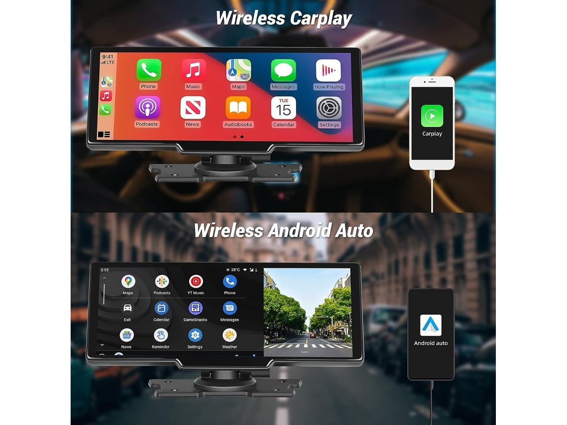 Touchscreen, compatible with Apple CarPlay and Android Auto