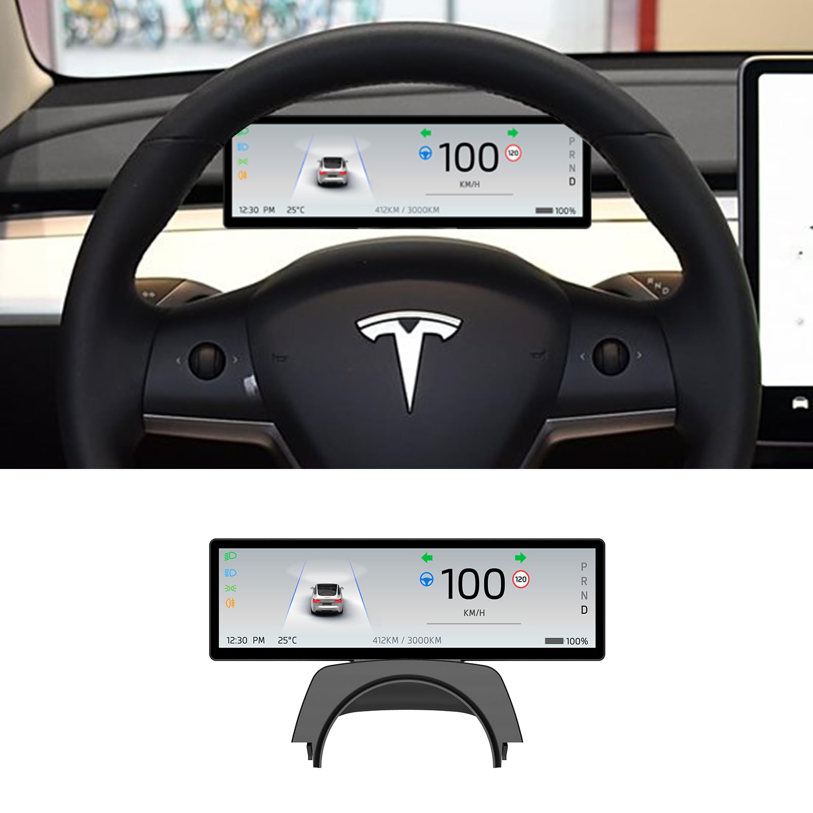 Display Frontal 2025 - Tesla Model 3/Y